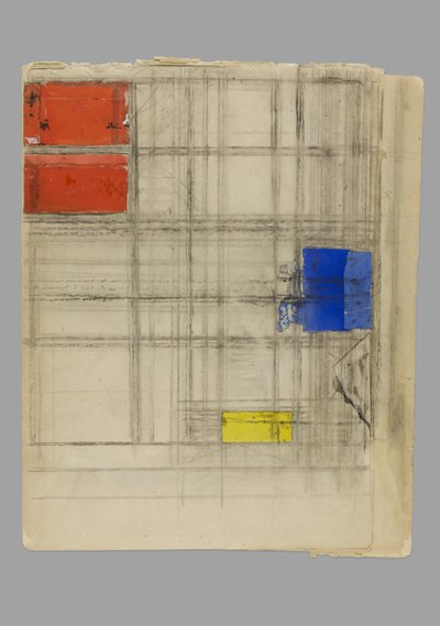 Tanulmány egy kompozícióhoz alkotó: Piet Mondrian