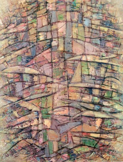 Fa (olaj, vászon) alkotó: Piet Mondrian
