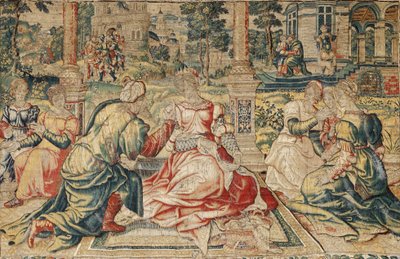 Mark Antony és Kleopátra kárpit alkotó: Pieter (attr. to) Coecke van Aelst