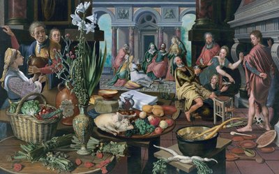 Krisztus Márta és Mária házában alkotó: Pieter Aertsen