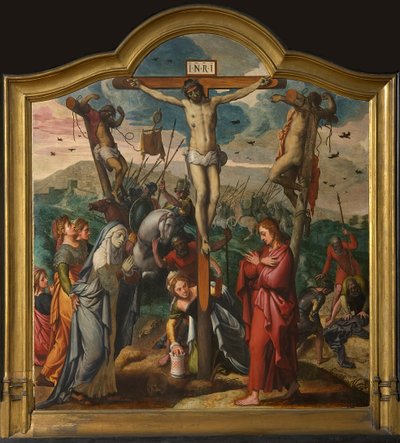 Jan van der Biest Triptichon központi panel. alkotó: Pieter Aertsen