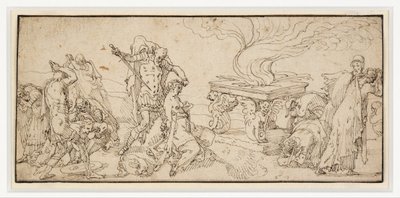 Iphigéné áldozata alkotó: Pieter Aertsen