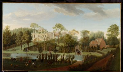 Kilátás a Chiswick-házra délnyugat felől (olaj, vászon) alkotó: Pieter Andreas Rysbrack