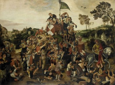 A Szent Márton-napi Kermis, 1540-1598 körül (olaj, panel) alkotó: Pieter Balten