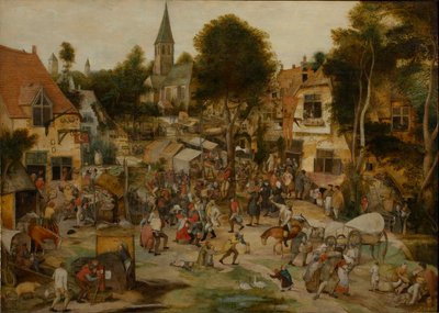 Kermis falusi vásár, 1565 előtt. alkotó: Pieter Balten