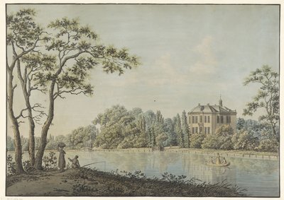 Kilátás a House Over Holland teakupolával a Vecht-en Nieuwersluisban alkotó: Pieter Bartholomeusz. Barbiers