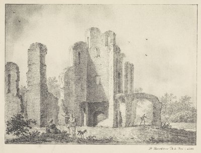 Táj romokkal és alakokkal alkotó: Pieter Bartholomeusz. Barbiers
