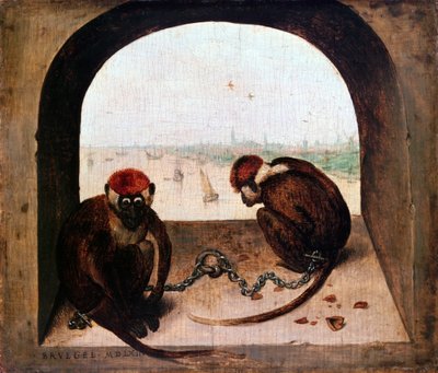 Két majom, 1562 alkotó: Pieter Bruegel the Elder