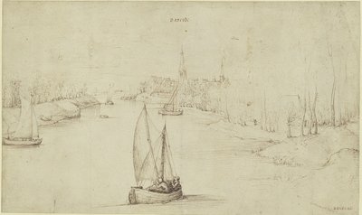 Pieter Bruegel (az idősebb) - Basrode (Baasrode) folyótáj, KdZ 5763 alkotó: Pieter Brueghel the Elder