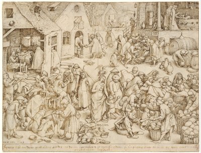 A hét erény 3 Jótékonyság alkotó: Pieter Brueghel the Elder