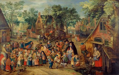 A pünkösdi menyasszonyjáték c. 1620 alkotó: Pieter Brueghel the Younger