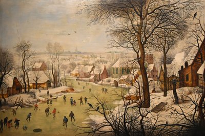 Téli táj madárcsapdával alkotó: Pieter Brueghel the Younger