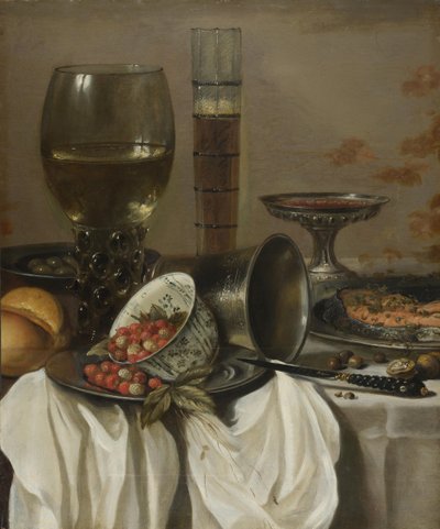 Csendélet ivóedényekkel, 1649 alkotó: Pieter Claesz