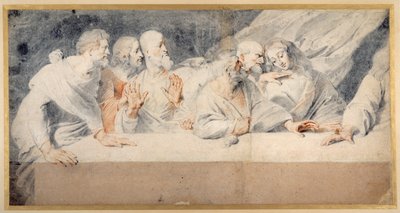 Leonardo da Vinci Utolsó vacsora (piros-fekete kréta papíron) alkotó: Pieter Claesz Soutman