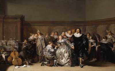 Egy elegáns társaság, 1632 alkotó: Pieter Codde
