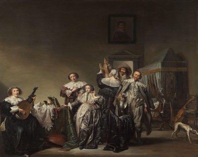 Gallant Társaság Cavalierek és hölgyek alkotó: Pieter Codde