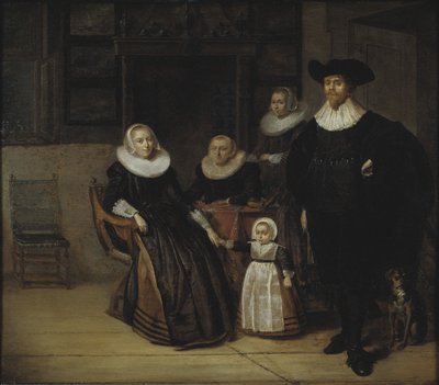 Családi portré, 1661 alkotó: Pieter Codde