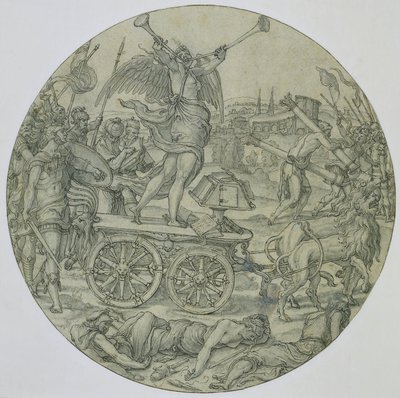 A hírnév diadala alkotó: Pieter Coecke van Aelst (I) (workshop of)