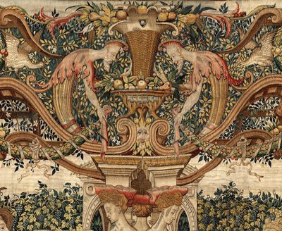 Vertumnus és Pomona: Metszőmetszővé alakult Vertumnus, 1550 körül (arany, gyapjú és selyem) alkotó: Pieter Coecke van Aelst