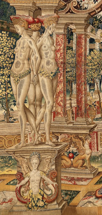 Vertumnus és Pomona: A Vertumnus metszővé alakult át. kb. 1550 (szőttes) alkotó: Pieter Coecke van Aelst