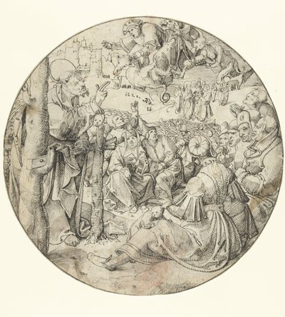 Péter okozza Simon varázsló bukását alkotó: Pieter Cornelisz. genaamd Kunst