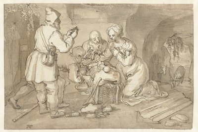 A Pásztorok imádata alkotó: Pieter Cornelisz. van Rijck