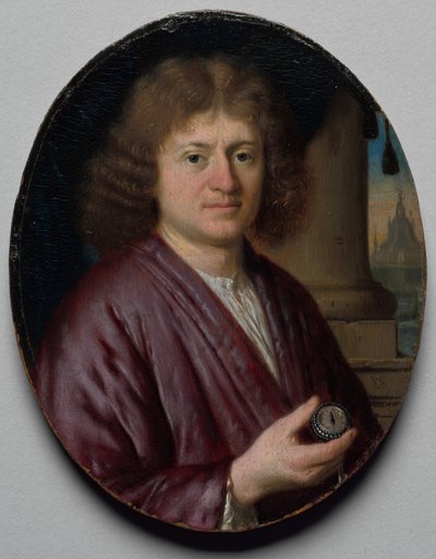 Egy karórát tartó férfi portréja, c. 1665-70. alkotó: Pieter Cornelisz van Slingelandt