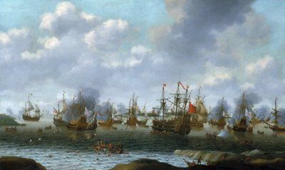 A hollandok rajtaütése a Medway folyón (Anglia), 1667 júniusában alkotó: Pieter Cornelisz van Soest