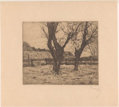 Pollard fűz a réten alkotó: Pieter Dupont (signed by artist)