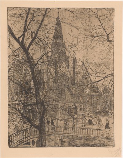 Régi templom Amszterdamban alkotó: Pieter Dupont (signed by artist)