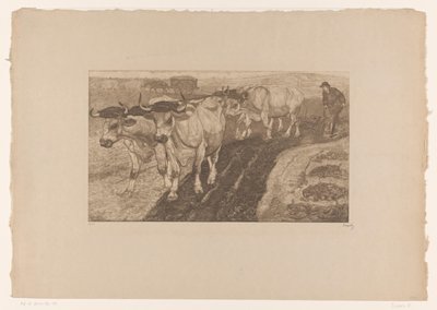 Szántó ökrök alkotó: Pieter Dupont (signed by artist)