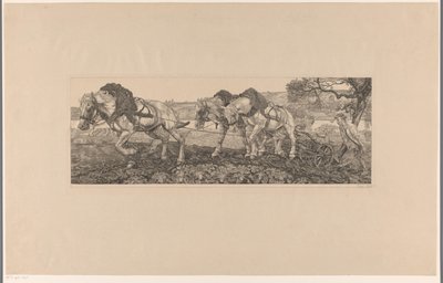 Szántó lovak (eredeti cím) alkotó: Pieter Dupont (signed by artist)