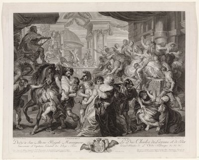Sabine Szűz rablása alkotó: Pieter Franciscus Martenasie