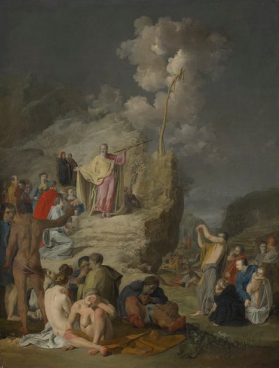 Mózes és a réz kígyó alkotó: Pieter Fransz. de Grebber