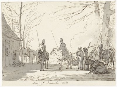 Kozák bivak, 1813. december 9 alkotó: Pieter Gerardus van Os (signed by artist)