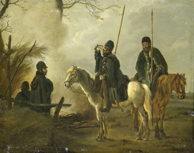 Kozák előőrs 1813-ban alkotó: Pieter Gerardus van Os