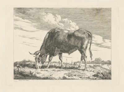 legelő tehén alkotó: Pieter Gerardus van Os