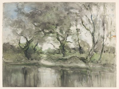 Fák a vízparton alkotó: Pieter H.J.J. Ras (signed by artist)