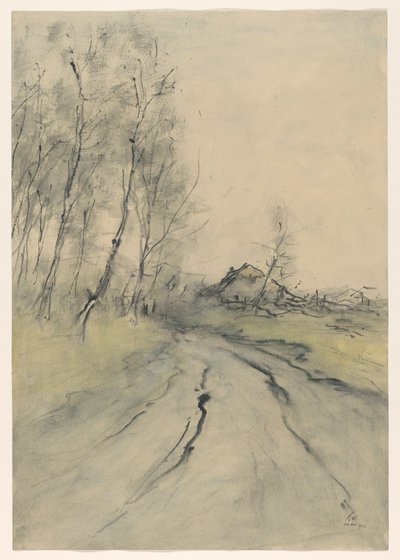 szárazföldi útvonal alkotó: Pieter H.J.J. Ras (signed by artist)