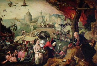 Szent Antal megkísértése, 1547 alkotó: Pieter Huys
