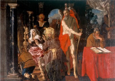 Az öregség allegóriája. Az idő és a tudós alkotó: Pieter Isaacsz