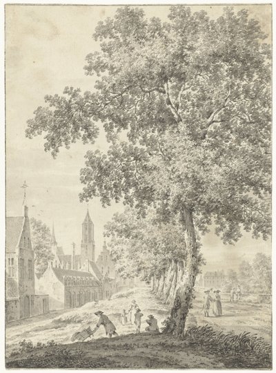 Az utrechti városfalon alkotó: Pieter Jan van Liender