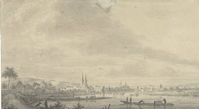 Kilátás Höxter városára alkotó: Pieter Jan van Liender