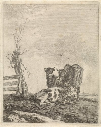 Táj három tehénnel alkotó: Pieter Janson