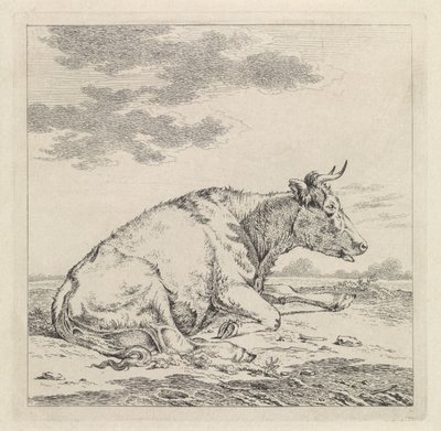 Fekvő tehén, jobbra alkotó: Pieter Janson