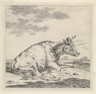 Fekvő tehén, jobbra alkotó: Pieter Janson