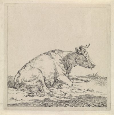 Fekvő tehén, jobbra alkotó: Pieter Janson