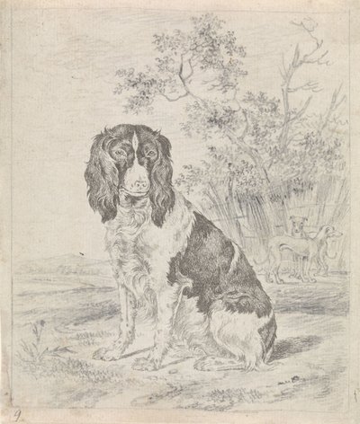 Ülő fogoly kutya alkotó: Pieter Janson