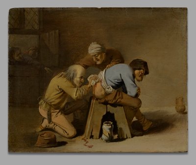 Munkahelyi csaj az istállóban alkotó: Pieter Jansz. Quast