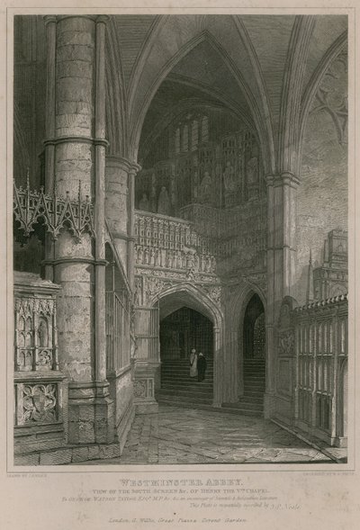 A Westminster apátság V. Henrik kápolnájának déli paravánja, Westminster apátság alkotó: Pieter Jansz. Quast